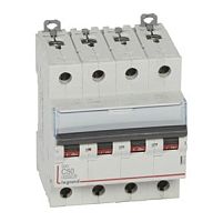 Выключатель автоматический четырехполюсный DX3 6000 50А C 10кА | код. 407933 | Legrand 