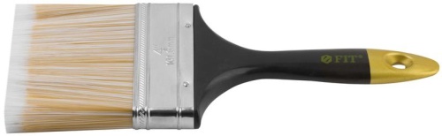Кисть флейцевая "Лайн" искусственная щетина пластиковая ручка 4дюйм (100мм) FIT 01178 фото 4