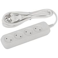 Удлинитель электрический UDL-10-430 Greenline 4 розетки без заземления 3м ПВС 2х0.75кв.мм Эра Б0065050