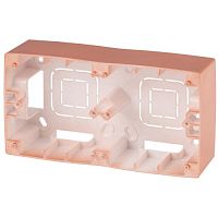 Коробка накладного монтажа 2 поста, Эра12, медь 12-6102-14 | код Б0043178 | ЭРА