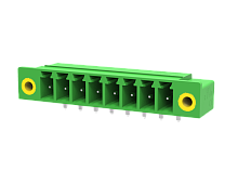 MC-PA3.5H05-F Разъём штекерный MC, угл. конт.,шаг 3.5мм,5 конт., фланц.,зел., шт | код MC-PA3.5H05-F | SUPU