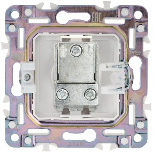 Розетка телевизионная проходная TV SKANDY SK-A17N никель IEK SK-A10-P-K50 фото 5