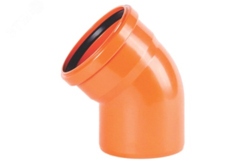 Отвод наружной канализации 250 мм. 15 градусов | код 2481162 | Хемкор