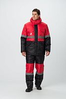Костюм зимний Профи (ткань Оксфорд) полукомбинезон, красный черный, 68-70 182-188 | код 87472877 | Факел