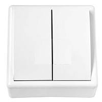 Беларусь Выключатель двухклавишный наружный (Выкл2клоткр) | код Выключатель ВА 2 | БелТИЗ