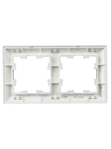 Рамка 2-м BRITE РУ-2-Бр алюм./алюм. | код BR-M22-12-K47 | IEK фото 2