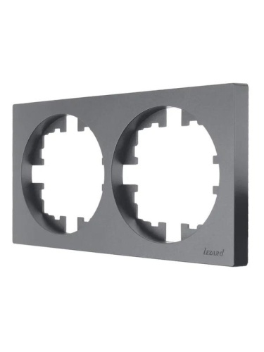 Рамка 2-м OSEN горизонт. квадрат сер. матов. LEZARD 743-7400-147 Рамка 2-м OSEN горизонт. квадрат сер. матов. LEZARD 743-7400-147