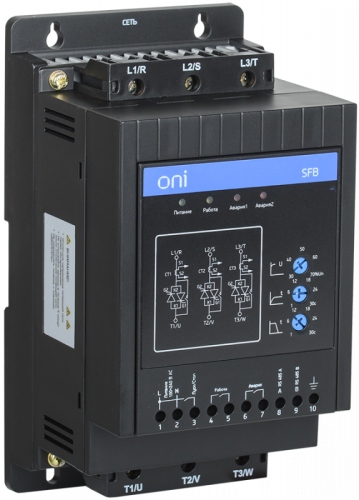 Устройство плавного пуска SFB 3Ф 380В 11кВт 22A Uупр 24В ONI | код SFB-33-11-E-00 | ONI
