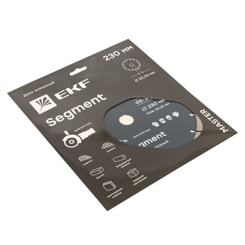 Диск алмазный Segment (230х22,23 мм) Master | код dd-230s | EKF фото 5