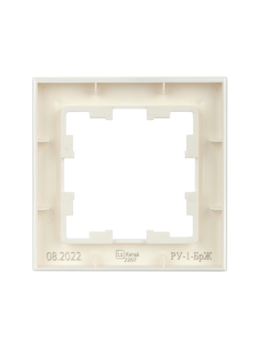 BRITE Рамка 1-местная РУ-1-БрЖ жемчуг | код BR-M12-K36 | IEK фото 6