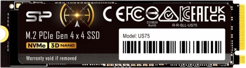 Накопитель SSD Silicon Power PCIe 4.0 x4 2TB SP02KGBP44US7505 US75 M.2 2280 | код 1970061 | Silicon Power