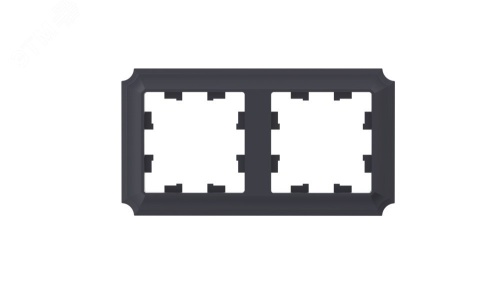 Рамка 2-пост. AtlasDesign Antique универс. карбон | код ATN101002 | Systeme Electric