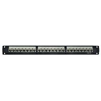 Патч-панель модульная 19, 1U, CAT6, 24 порта RJ45, экранированная | код RN6PPF24 | DKC