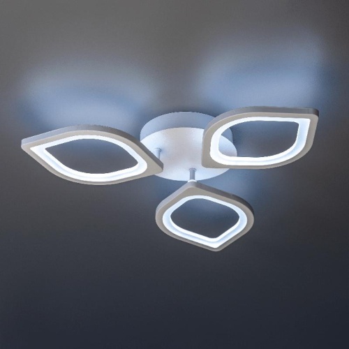 Люстра светодиодная TERAMO 52Вт 480х480х75мм 17кв.м потолочная ДУ 3 режима диммир. бел. Ritter 52359 8 фото 4