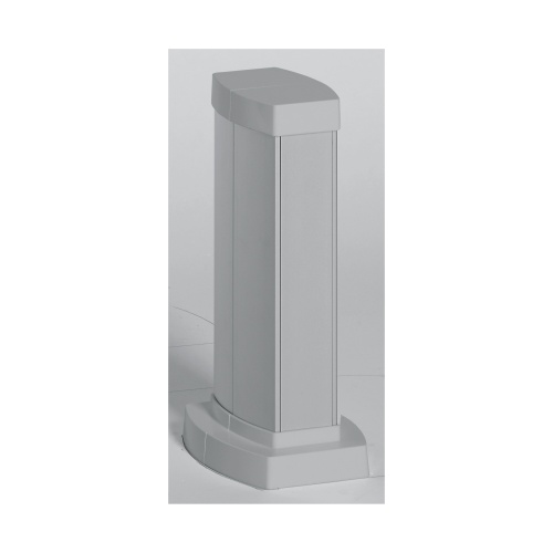 Snap-On мини-колонна алюминиевая с крышкой из алюминия, 2 секции, высота 0,3 метра, цвет алюминий | код 653021 | Legrand