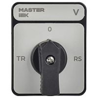 Переключатель кулачковый 10А (сх. 67) стандартная черн. рукоятка MASTER IEK MI-CS10-010-067-K02