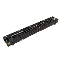 Кабельный органайзер 19 c крышкой, 1U | код LAN-ORG/CV-1U | LANMASTER