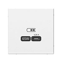Розетка USB ArtGallery тип C 65Вт QC PD высокоскор. ЗУ механизм бел. | код GAL000127 | Systeme Electric