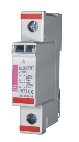 Ограничитель перенапряжения ETITEC B 275/15 (1+0) 2p, RC | код 002441660 | ETI
