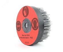 Щетка чашечная Д120xM14, ворс полимер-абразив P80 по дереву на УШМ (болгарка) (3-109) | код TAZ120M14H30P80 | Cazzola