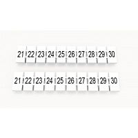 ZB5-10P-19-20Z(H), Маркировка для клемм DC, 5мм, 21-30 (10 шильдиков), шт | код 92118900160 | DEGSON