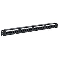 Патч-панель 19дюйм 1U кат.5E UTP неэкранир. 24 порта RJ45 110 IDC с органайзером TERACOM | код TRC-PPNL-5EUTP-C1U24 | EKF