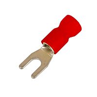 Наконечник вилочный с изолир.фланцем ПВХ, легкий ввод жилы, 0,25-1,5 кв.мм М3,5 (д.3,7 мм) (НВИ) | код 2A135P-EE-PVC | DKC