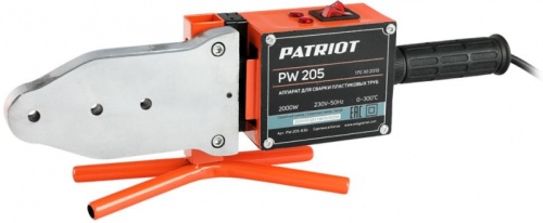 Сварочный аппарат для пластиковых труб Patriot PW 205 раструбная 2кВт (кейс в комплекте) | код 1426209 | PATRIOT