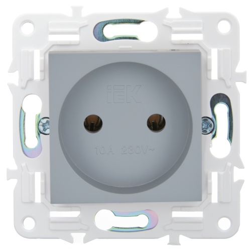 SKANDY Роз. без з/к/ш 10А SK-R02Gr сер. IEK | код SK-R10-10-K03 | IEK фото 3 SKANDY Роз. без з/к/ш 10А SK-R02Gr сер. IEK | код SK-R10-10-K03 | IEK фото 3