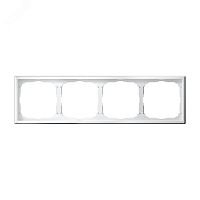 Рамка 4-м ArtGallery универс. бел. | код GAL000104 | Systeme Electric