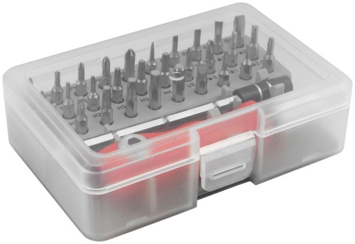 Отвертка с битами для точных работ, 30 CrV бит, удлинитель, в пластиковом боксе | код 56175 | FIT фото 3