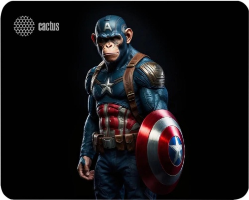 Коврик для мыши Cactus Captain America 250x200x3мм (CS-MP-D08S) | код 2028648 | CACTUS