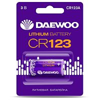 Элемент питания литиевый CR123 BL-1 | код. 5043299 | DAEWOO
