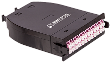 MPO кассета OM4, 24xLC, тип B, низкие потери, черная | код LAN-MCSB-2M-24LC/OM4 | LANMASTER