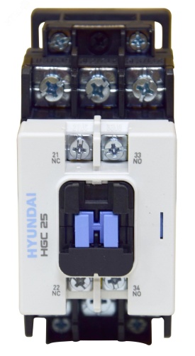 Магнитный контактор HGC25 11NS X220 25А 11 квт при АС3 (380-440В) напряжение катушки 220В АC 1НО+1НЗ | код 13.01.01.000540 | Hyundai Магнитный контактор HGC25 11NS X220 25А 11 квт при АС3 (380-440В) напряжение катушки 220В АC 1НО+1НЗ | код 13.01.01.000540 | Hyundai