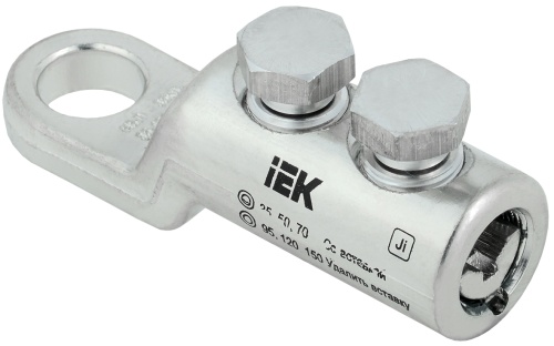 Наконечник болтовой луженый НБЛ 35-150-16/2 35кВ | код UNB11-035-150-02-35 | IEK