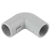 Угол 90 гр. (серый) соединительный для трубы 20мм (10шт) (10/400/9600) | код Б0036835 | ЭРА