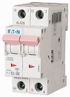 Выключатель автоматический модульный 2п C 2А 6кА PL7-C2/2-DC | код 264896 | EATON