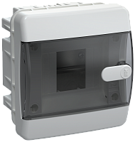 UNION Compact Корпус пласт. ЩРВ-П-4 IP41 черн. пр. дв. IEK | код UIC-KP12-V-04-41-K01 | IEK
