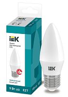 Лампа светодиодная ECO C35 свеча 9Вт 230В 4000К E27 | код. LLE-C35-9-230-40-E27 | IEK
