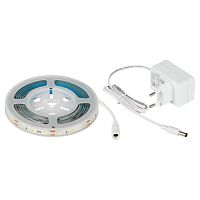 Светодиодная лента для растений полного спектра 3м IP65 с адаптером 12V FITO-Strip Light-Rа90-27W-3m-12V-IP65 ЭРА | код Б0064597 | ЭРА