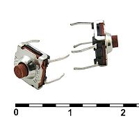 Тактовая кнопка пылевлагозащищенная RUICHI WS050S-180AR, 7.2х7.2х5 мм, OFF-ON (4Р), IP 67, 50 мА, 12 В, 100 мОм | код 81613 | Ruichi