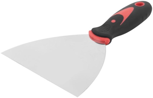 Шпатель 5дюйм (125мм) прорезиненная ручка нерж. сталь КУРС 06707 фото 2 Шпатель 5дюйм (125мм) прорезиненная ручка нерж. сталь КУРС 06707 фото 2