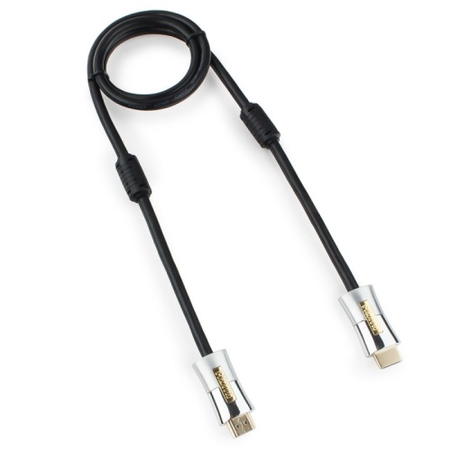 Кабель HDMI Cablexpert, серия Platinum, 1 м, v2.0, M/M, позол.разъемы, металлический корпус, ферритовые кольца, блистер | код CC-P-HDMI01-1M | Cablexpert