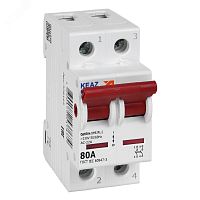 Выключатель нагрузки 2П 80А 400В OptiDin BM63PL-280-УХЛ3 (ВМ63PL) | код 328165 | КЭАЗ