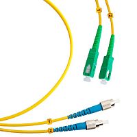 Cabeus FOP(d)-9-SC/APC-FC/UPC-1,5m Шнур оптический duplex SC/APC-FC/UPC 9/125 sm 1,5м LSZH | код 8122c | Cabeus