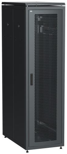 ITK Шкаф сетевой напольный 19" LINEA N 38U 600х1000мм перфорированные двери черный | код LN05-38U61-PP | IEK