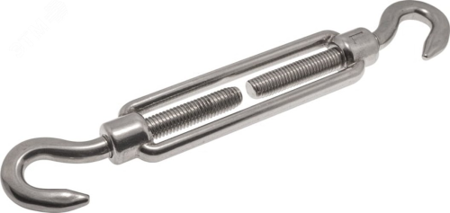 Талреп DIN 1480 М8 крюк-крюк оцинкованный | код DIN1480-М8-HH | Крепдил