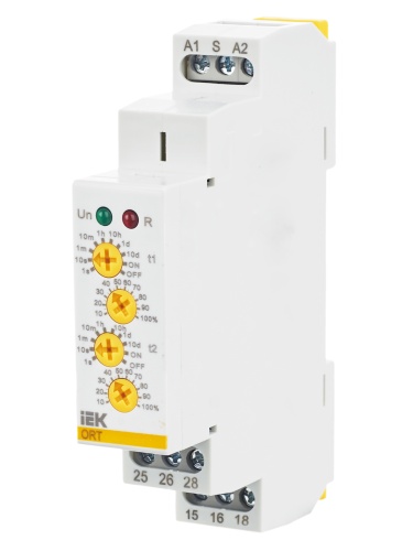 Реле времени ORT 2 контакта 230В AC с независимыми уставками | код ORT-2T-AC230V | IEK фото 3