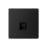Розетка компьютерная ArtGallery RJ45 кат.6A механизм карбон | код GAL001086 | Systeme Electric